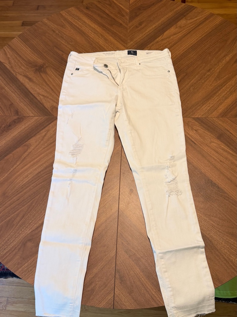Ag Adriano Goldschmied Women's Off-White Skinny Jeans